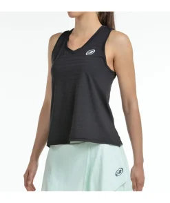 Outlet Bullpadel CAMISETA ADIES NEGRO TEJIDO BICOLOR