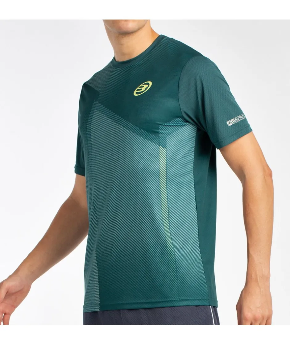 Discount Bullpadel CAMISETA LAGAR VERDE OSCURO