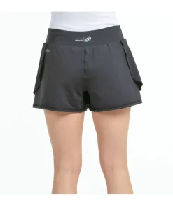 Bullpadel FALDA ADRAR NEGRO TEJIDO BICOLOR