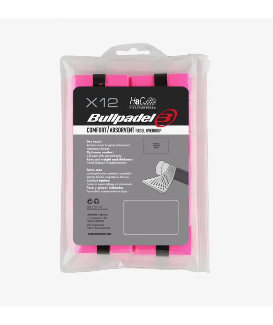 Hot Bullpadel Overgrips GB-1601 rosa flúor